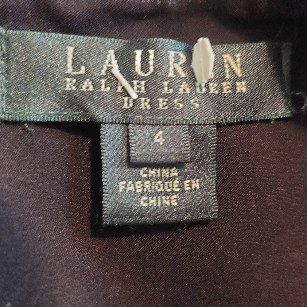 Lauren Ralph Lauren Beige and Black Midi Dress - Picture 5 of 7